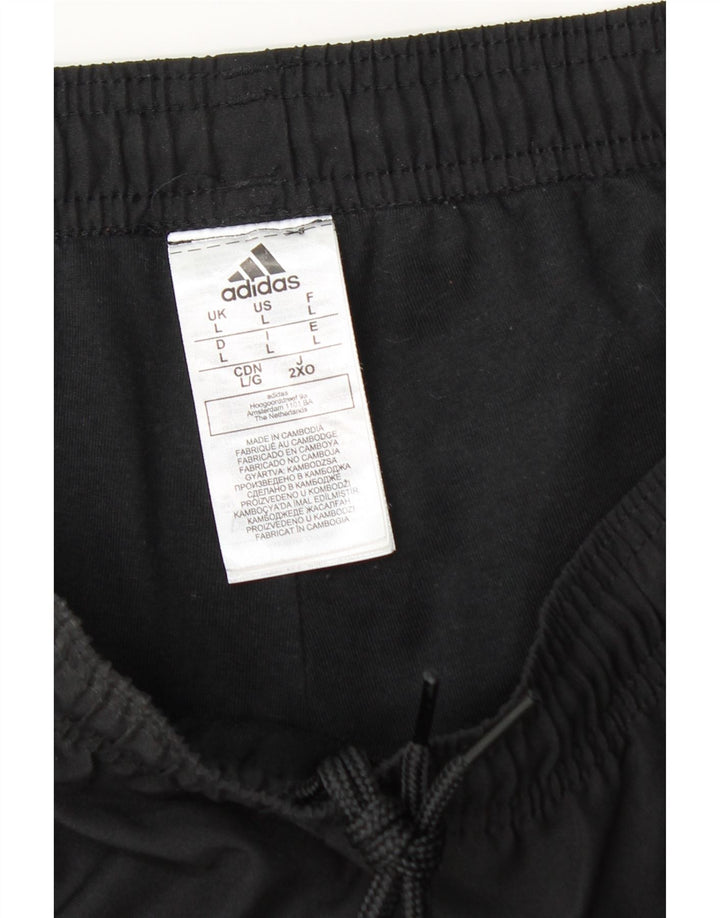 Pantaloni de trening Adidas pentru bărbați Joggeri mari, negru, poliester