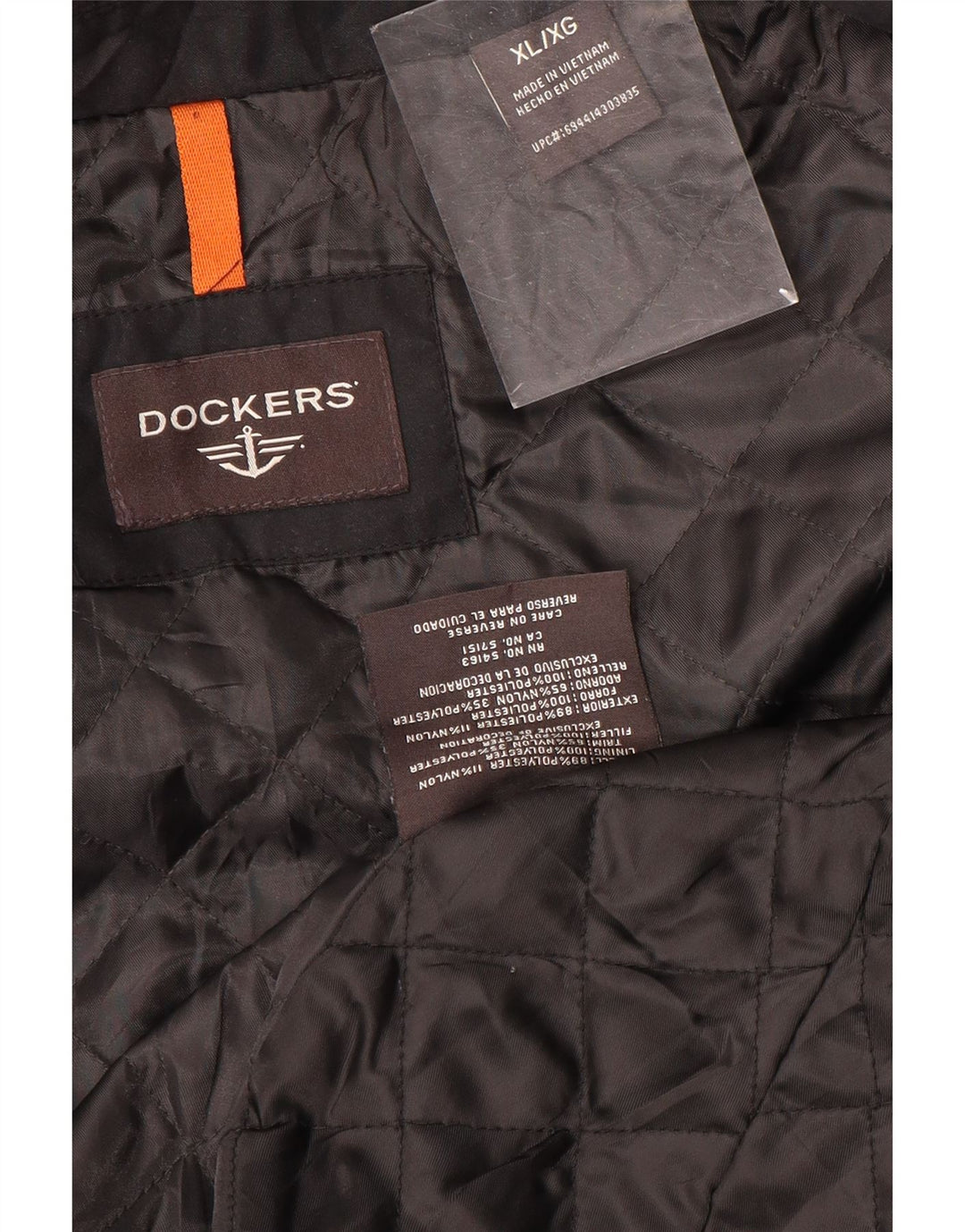 Jachetă Bomber Dockers pentru bărbați UK 42 XL Poliester negru