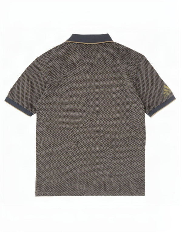 Tricou polo Adidas pentru bărbați, mare, gri Argyle/Diamond Cotton