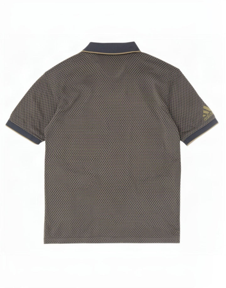 Tricou polo Adidas pentru bărbați, mare, gri Argyle/Diamond Cotton