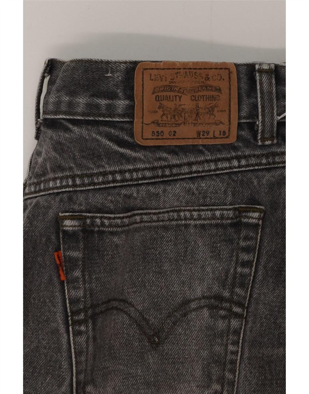 Fusta de blugi pentru femei LEVI'S W29 gri mediu