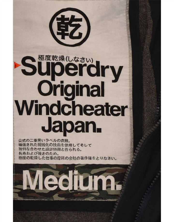 Jachetă Windbreaker pentru bărbați Superdry The Windcheater UK 38 Medium Bleumarin