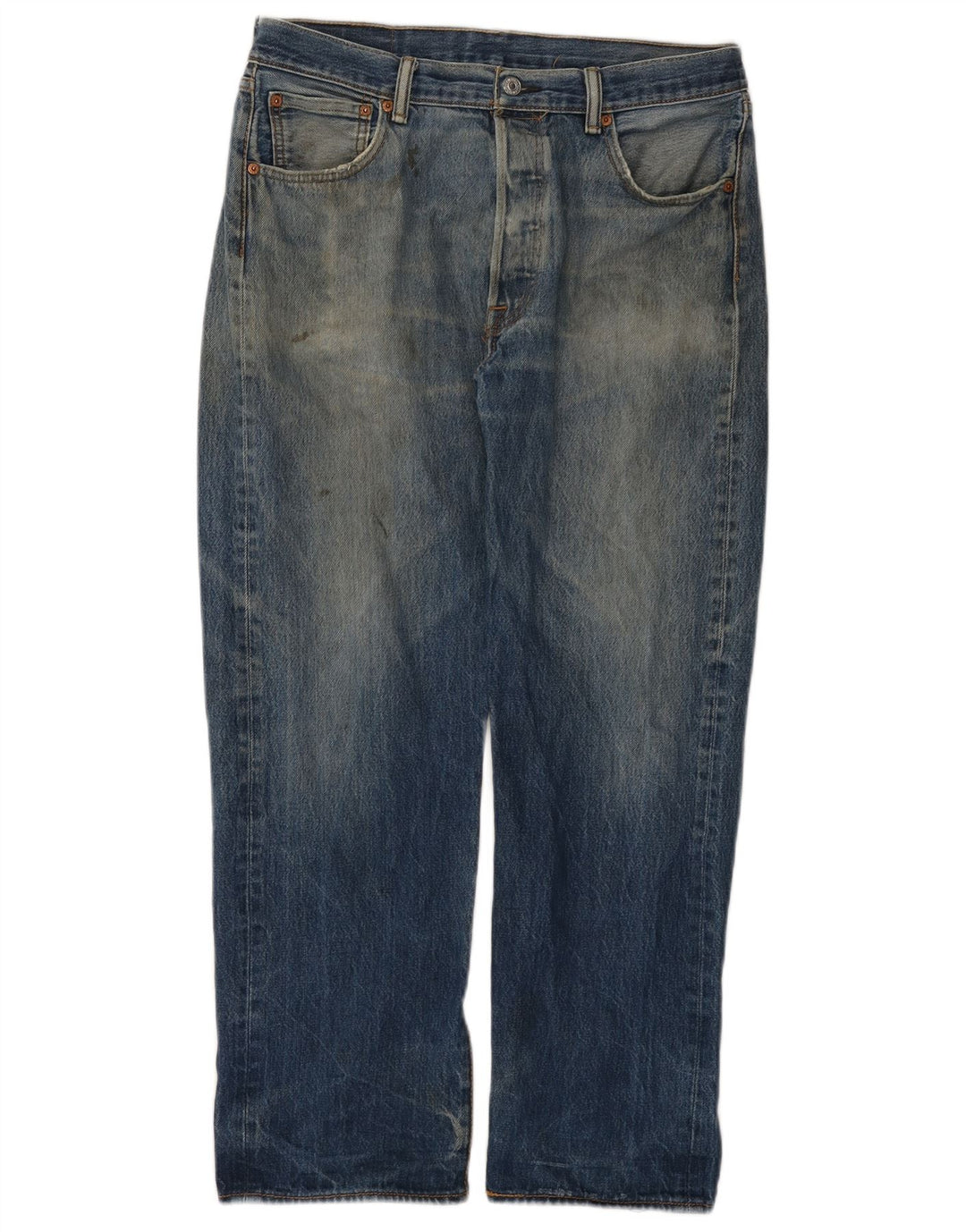 Blugi drepti pentru bărbați Levi's 501 W36 L29 Bumbac albastru