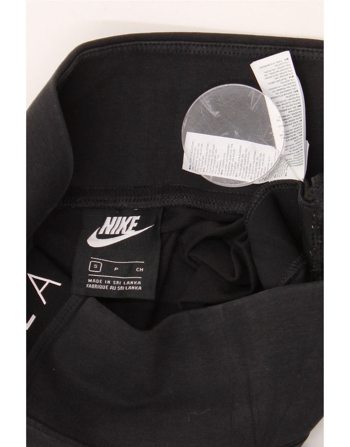 NIKE Womens Graphic Leggings UK 10 Small  Black Cotton Vintage Nike and Second-Hand Nike from Messina Hembry 
