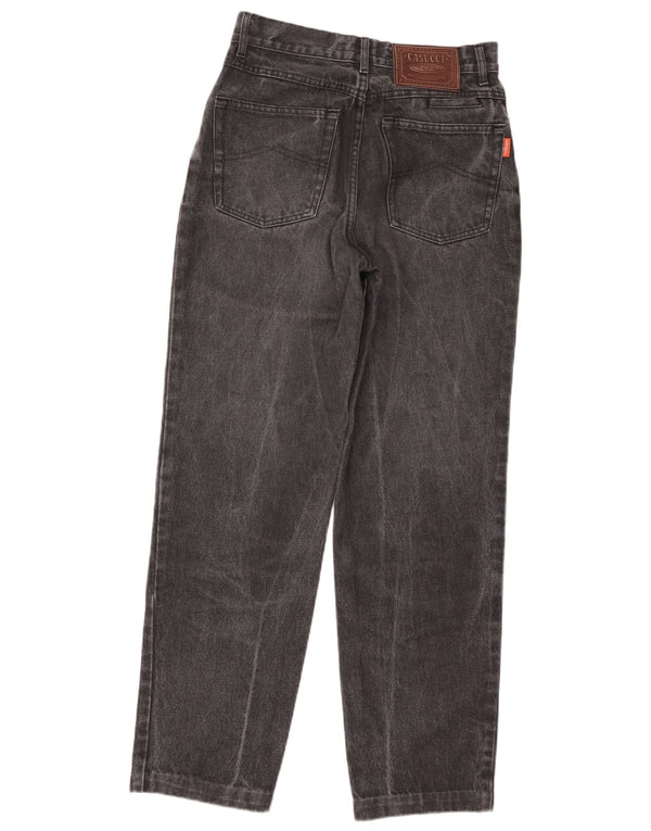 Cassuci Blugi conici cu talie înaltă pentru femei IT 46 Large W28 L30 Bumbac negru