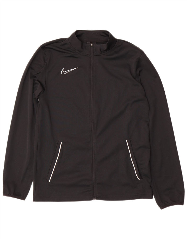 Jachetă de trening NIKE Dri Fit pentru băieți 13-14 ani XL poliester negru