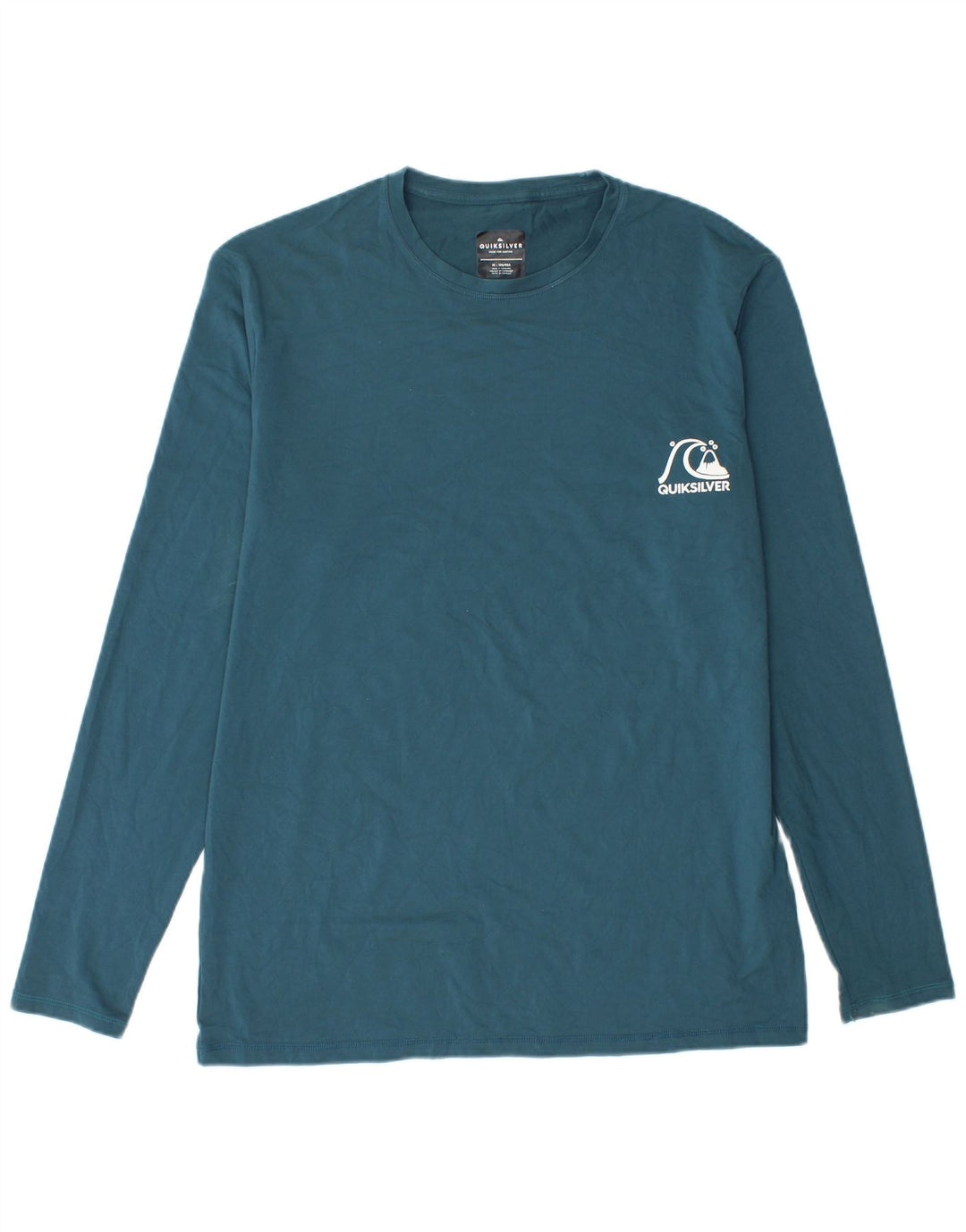 Top pentru bărbați Quiksilver cu mânecă lungă, poliester albastru mediu