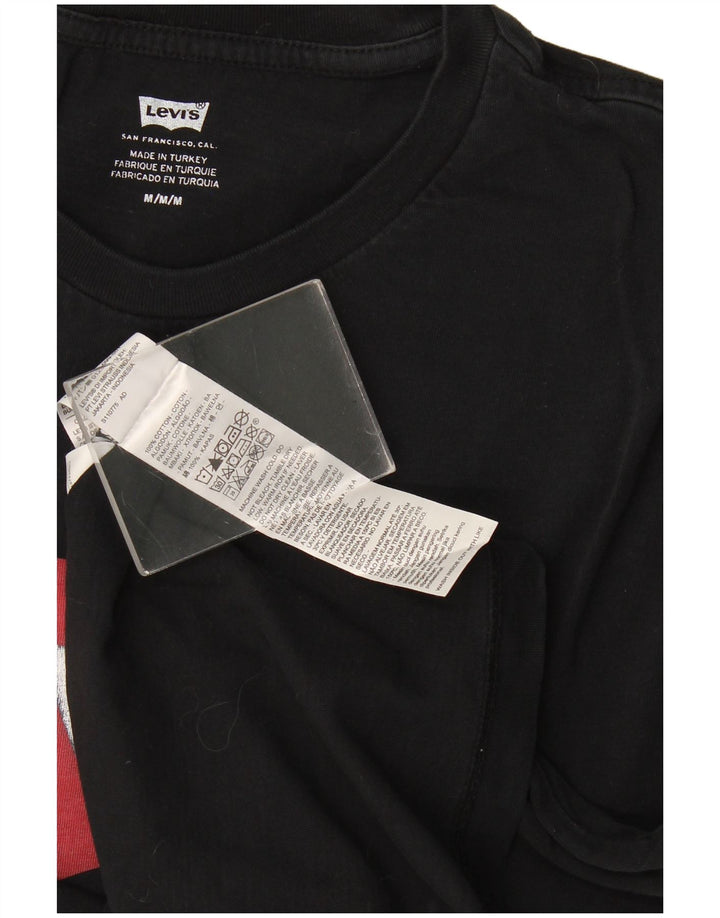Tricou grafic pentru bărbați Levi's Top mediu negru bumbac