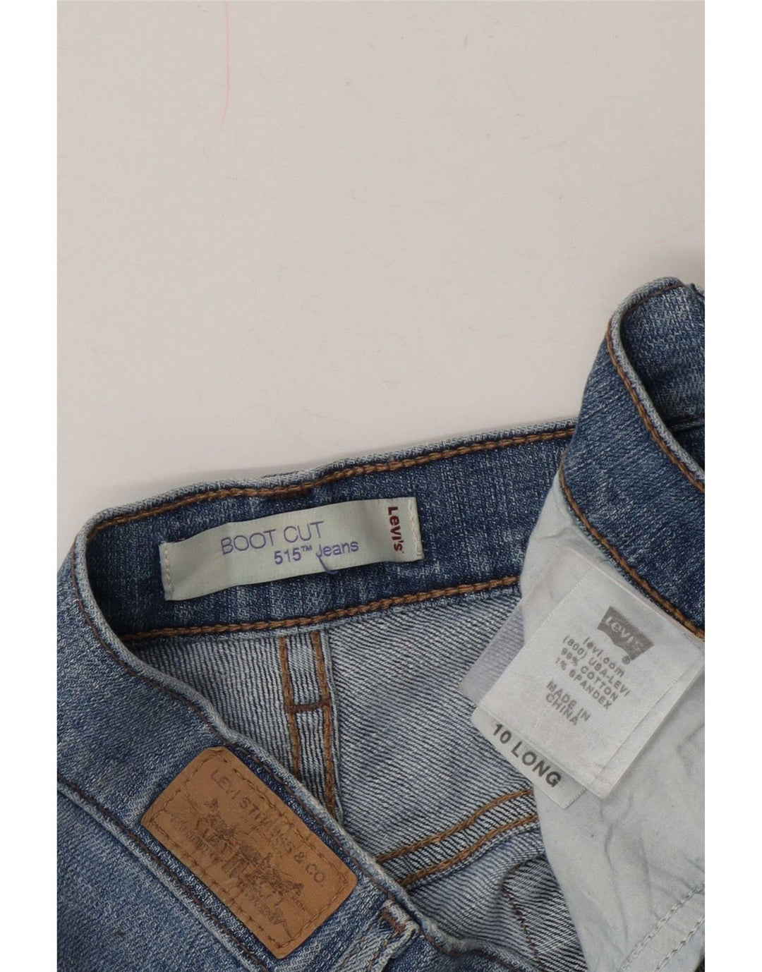 Pantaloni scurți Levi's 515 Denim US 10 Large W34 Blue Bumbac