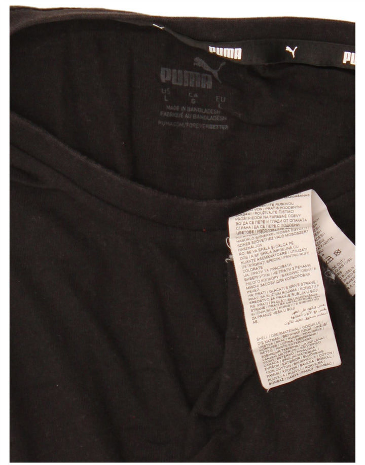 Tricou grafic PUMA pentru bărbați Top mare negru