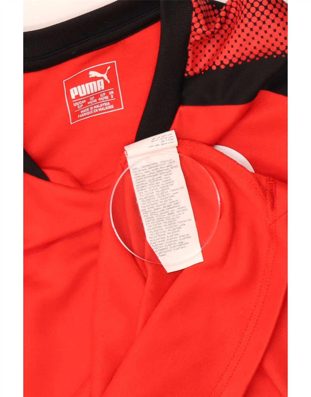 Tricou cu mânecă lungă Puma pentru bărbați, roșu, color bloc, poliester