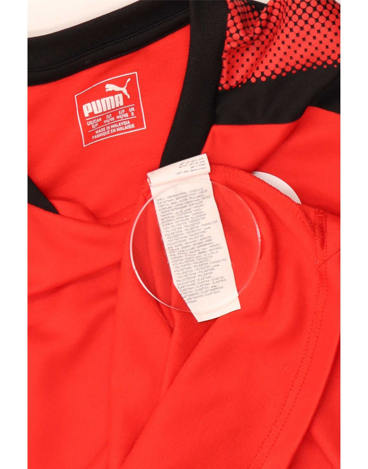 Tricou cu mânecă lungă Puma pentru bărbați, roșu, color bloc, poliester