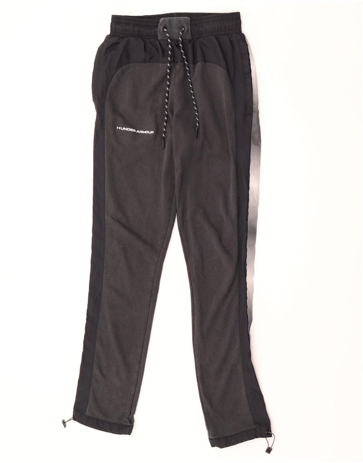 Pantaloni de trening Under Armour pentru bărbați, bumbac color bloc, gri mici