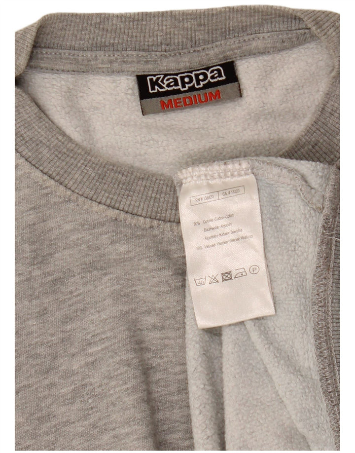 KAPPA Mens Sweatshirt Jumper Medium Grey Cotton