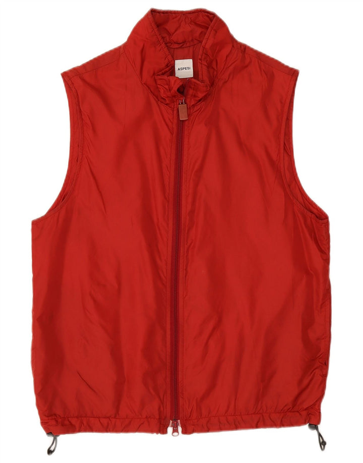 Aspesi Gilet pentru femei UK 14 Medium Red Poliamidă