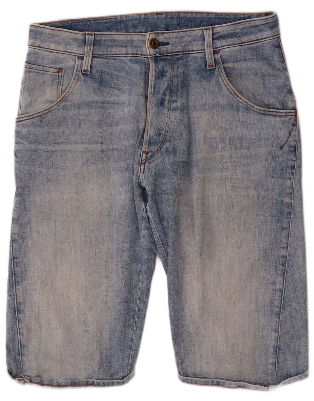 G-Star Pantaloni scurți din denim pentru bărbați W31, bumbac albastru mediu