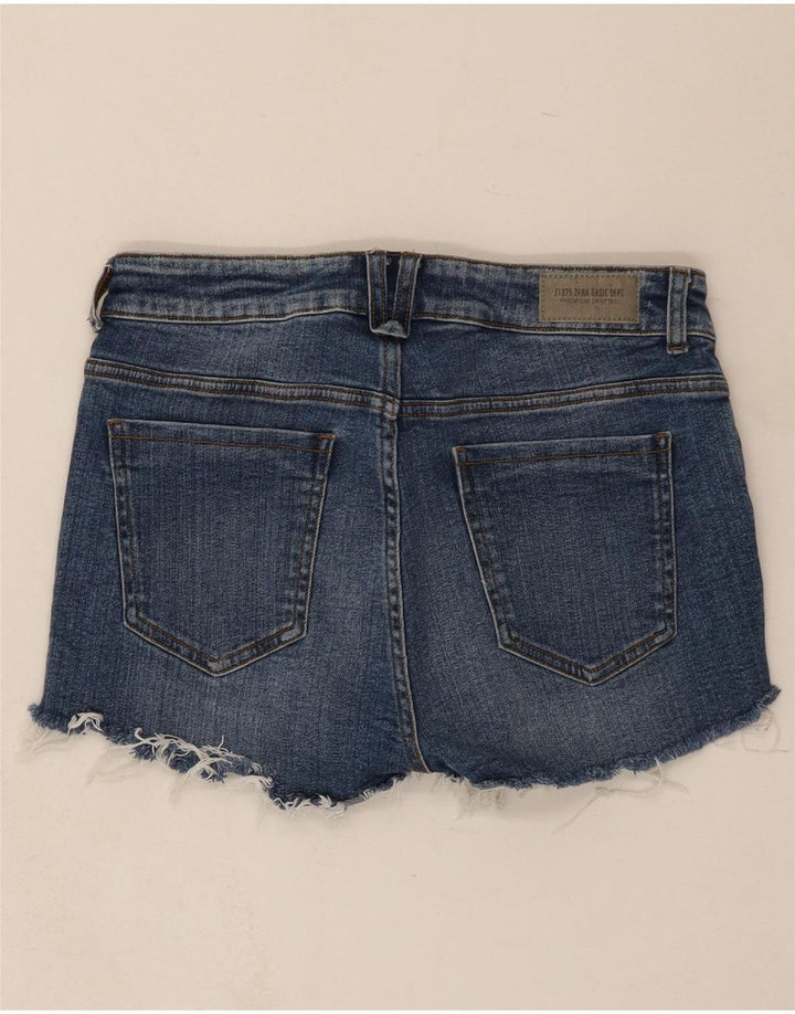 ZARA Womens Denim Shorts EU 36 Small W26 Blue Vintage Zara and Second-Hand Zara from Messina Hembry 