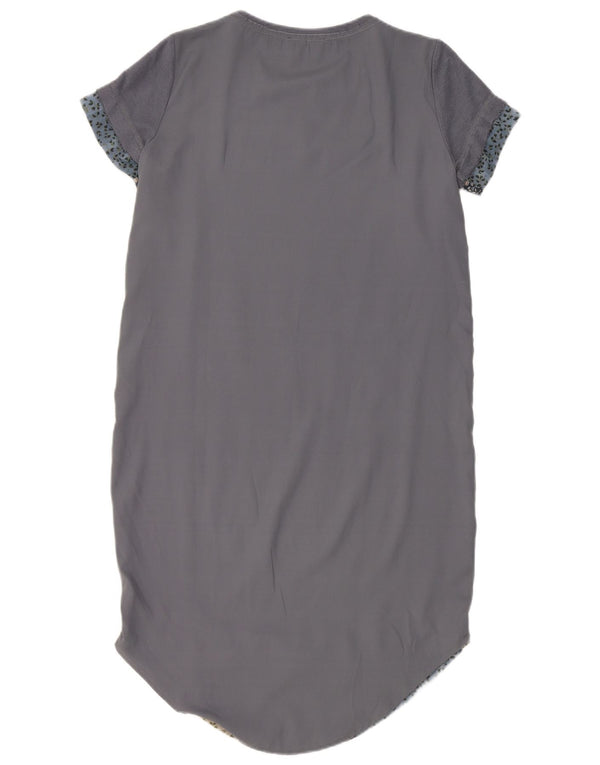 Rochie tricou Sisley pentru femei UK 8 Small Blue Floral Bumbac