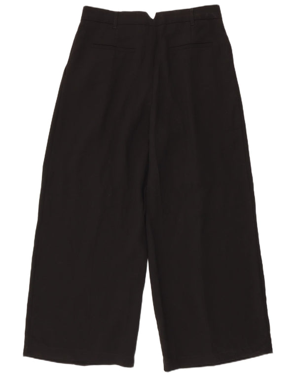 Pantaloni chino cu picior largi Zara pentru femei L30 L30, poliester negru