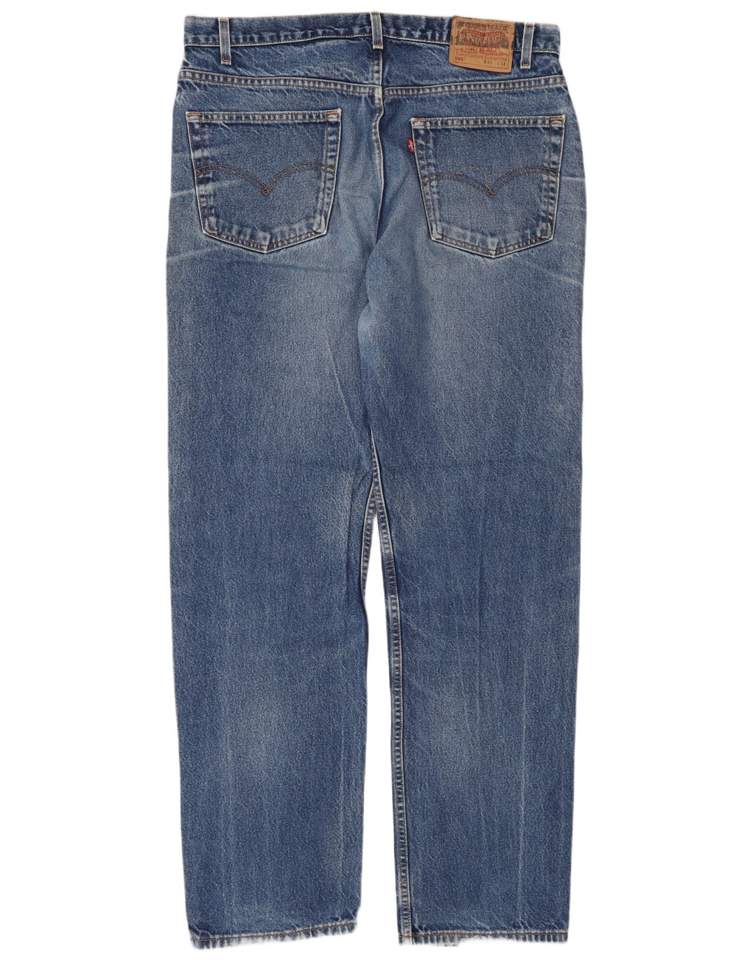 Blugi drepti pentru bărbați Levi's 505, cu ajustare normală, L40 L34, bumbac albastru