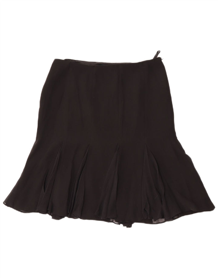 Fusta Trompeta Femei Luisa Spagnoli IT 42 Medium W28 Mătase Neagră