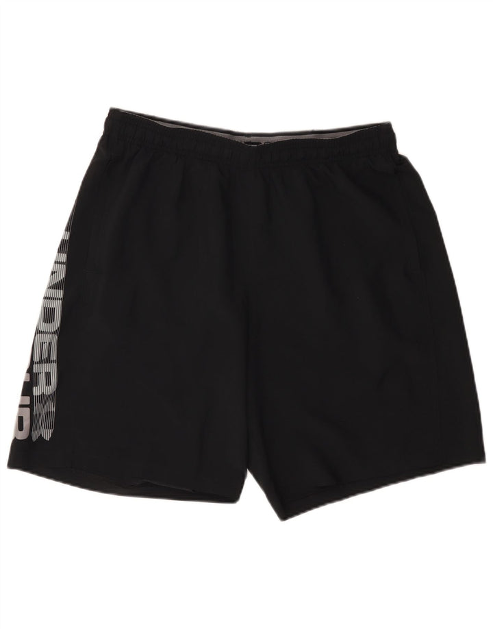 Pantaloni scurți sport grafic Under Armour pentru bărbați, mari, negri