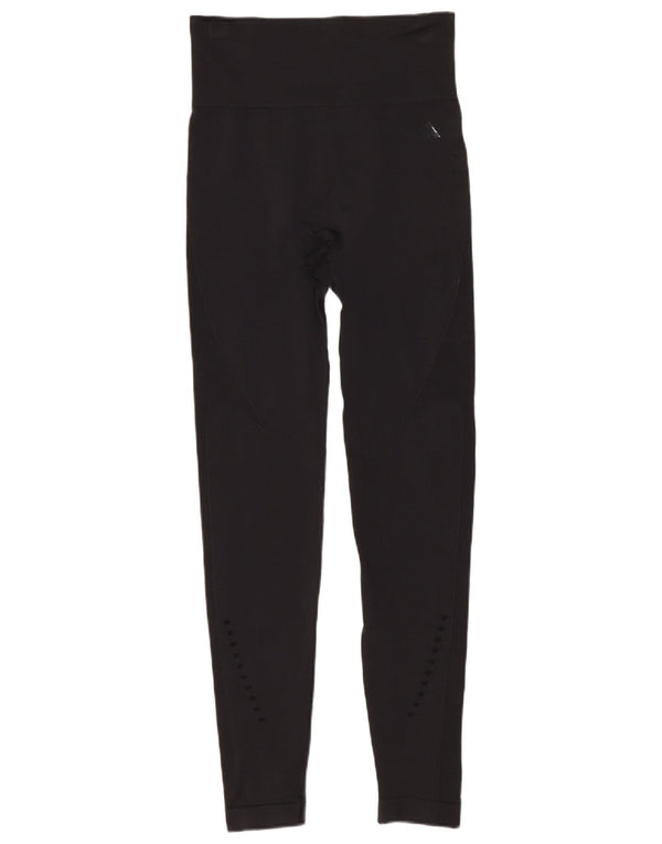 Leggings adidas cu talie înaltă pentru femei UK 4 XS poliamidă neagră