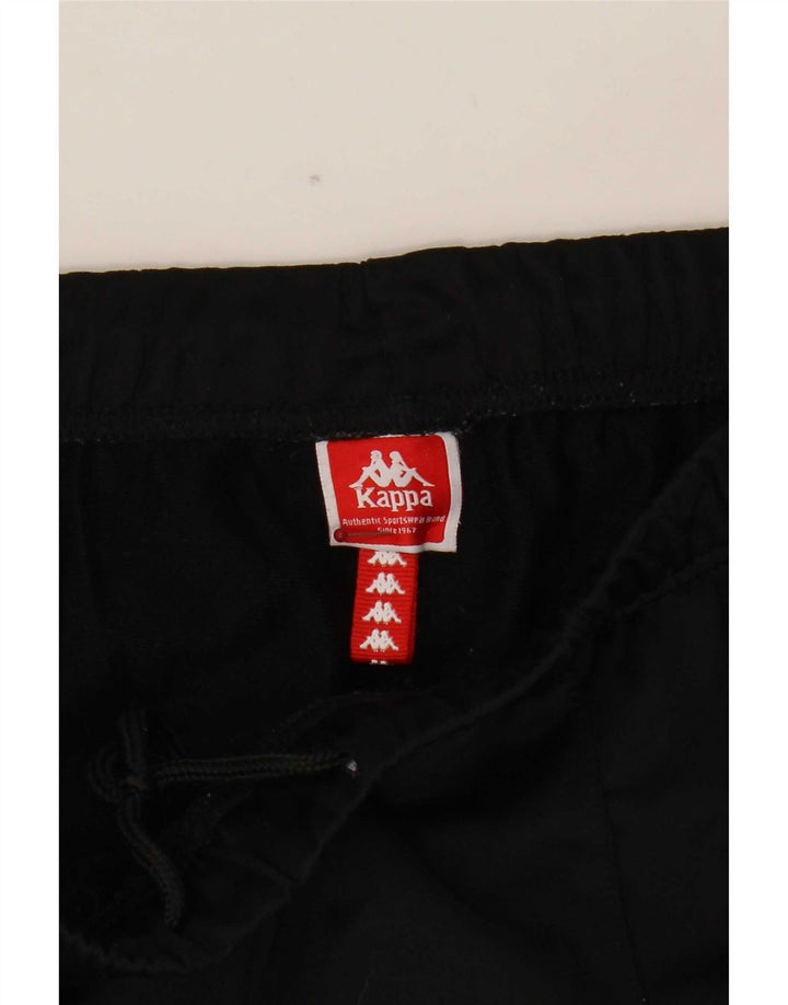 Pantaloni de trening pentru femei Kappa Graphic Crop UK 12 Poliester mediu negru