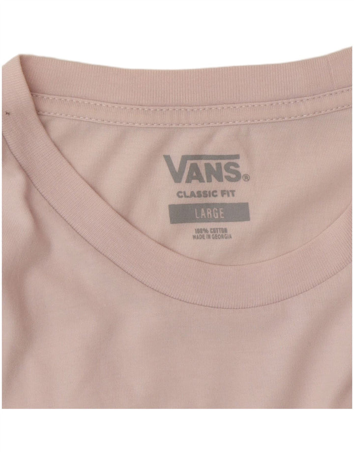 Tricou Vans Classic Fit pentru bărbați Top mare din bumbac roz