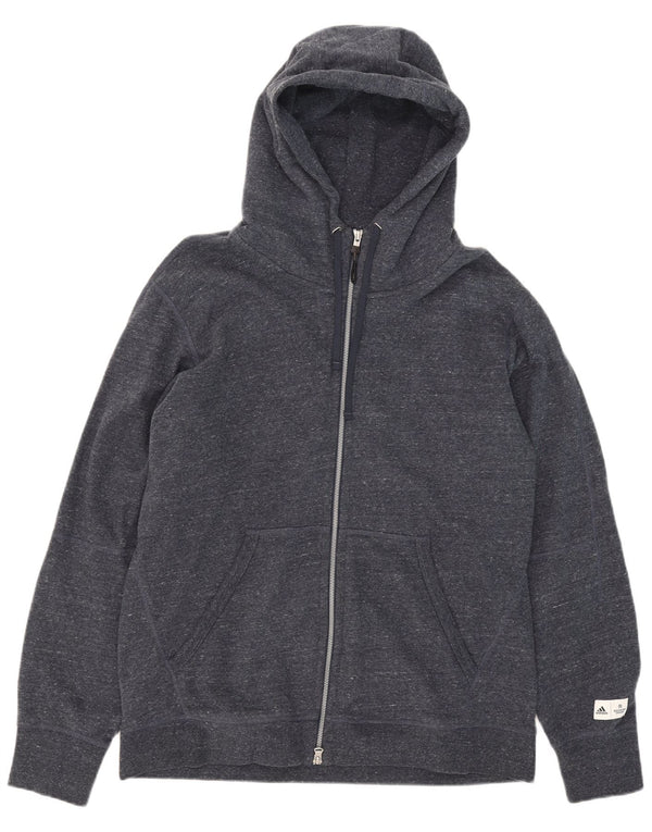 Pulover cu capota cu fermoar Adidas pentru bărbați, XL, albastru bleumarin, bumbac