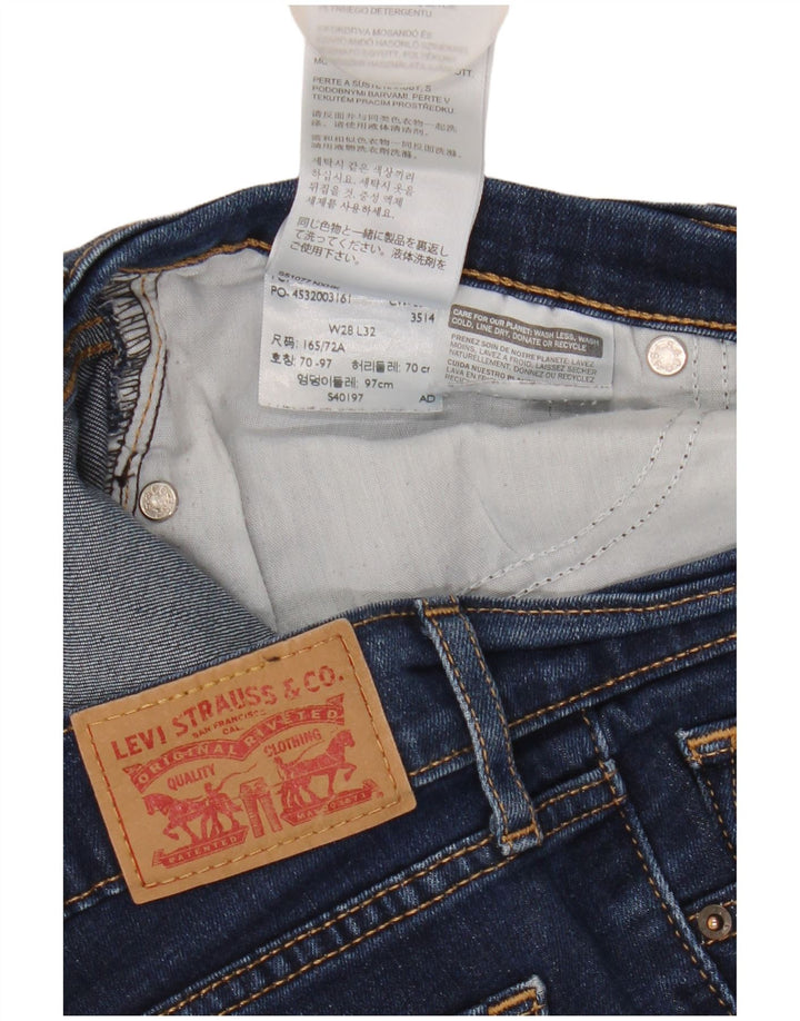 Blugi drepti 714 pentru femei Levi's W28 L27 Bumbac albastru