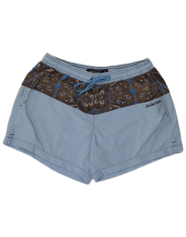 Jeckerson Mens Swimming Shorts XL  Blue Paisley