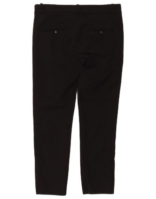 Pantaloni tăiați pentru femei Zara EU 38 Mici L28 L24 Bumbac negru