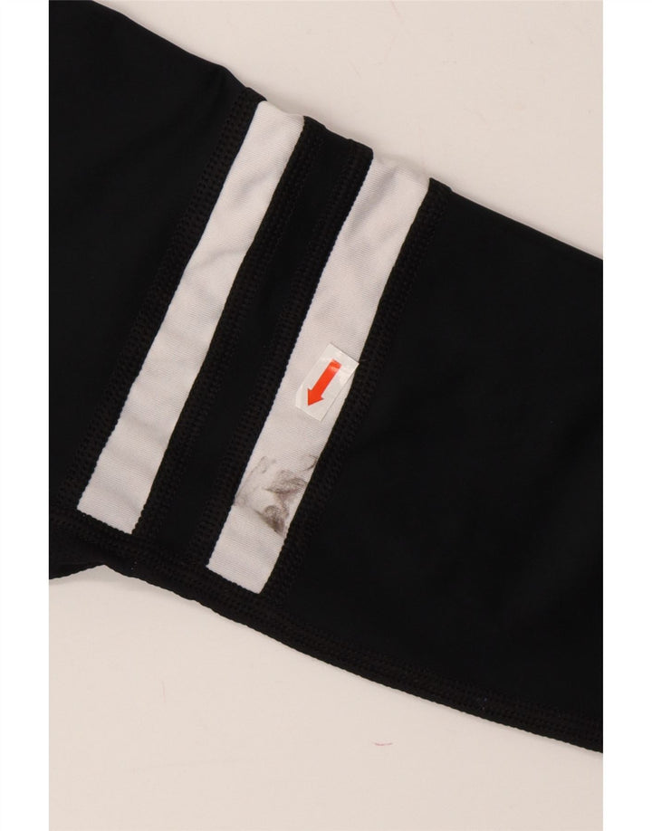 NIKE Womens Graphic Top Long Sleeve UK 12 Medium Black Polyester Vintage Nike and Second-Hand Nike from Messina Hembry 