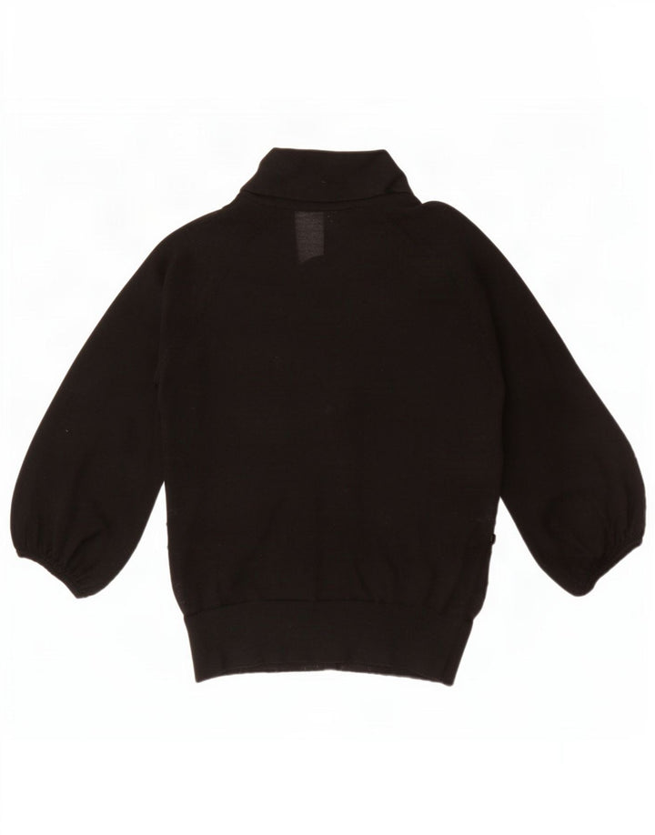 Pulover cardigan pentru femei Ted Baker cu mâneci 3/4 Mărimea 2 Mic Negru Floral