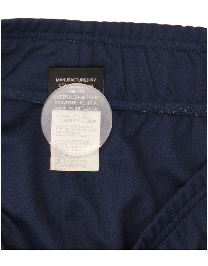 Pantaloni scurți sport Converse pentru bărbați, medii, albastru, poliester color bloc