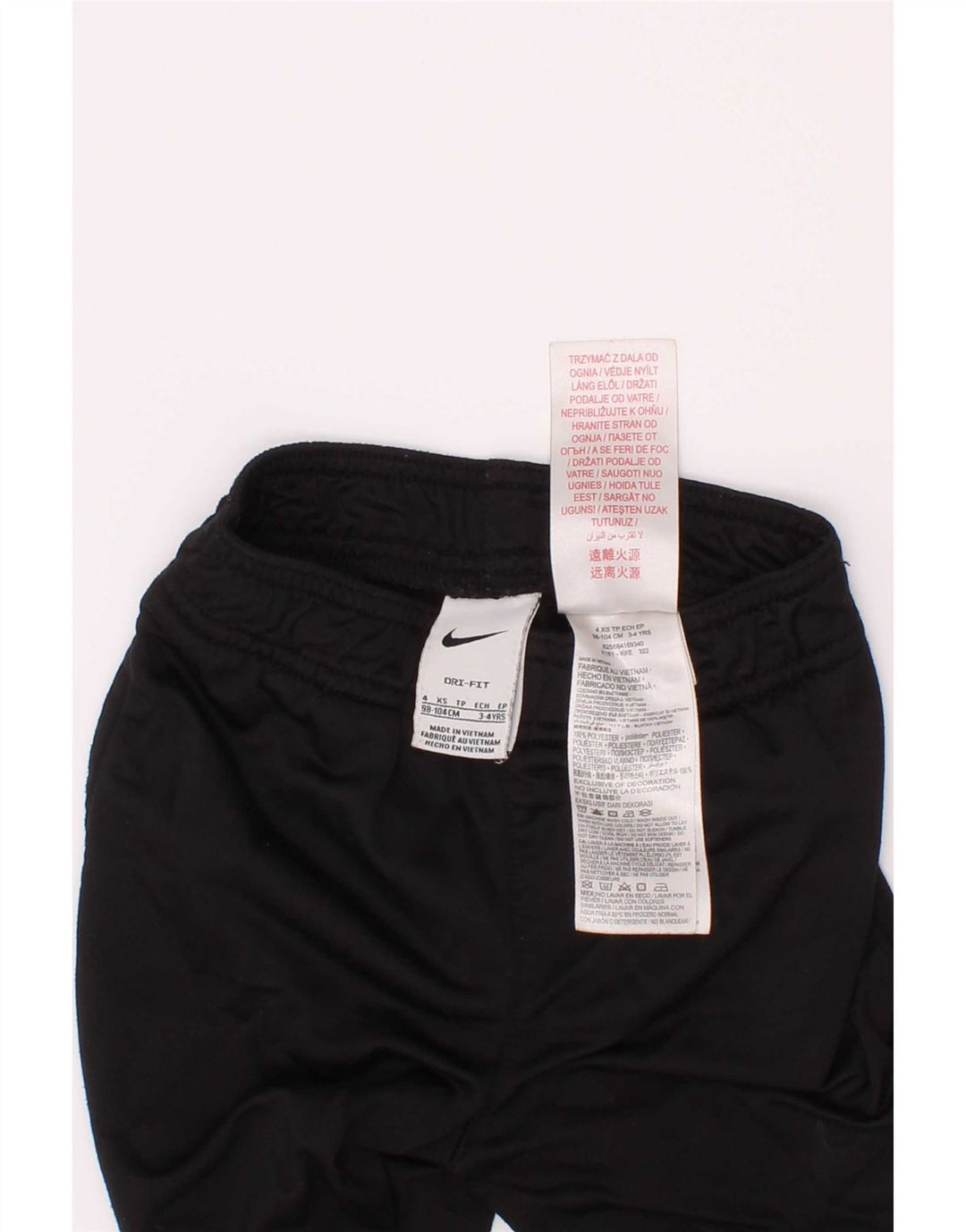 Pantaloni de trening Nike Dri Fit pentru baieti 3-4 ani XS poliester negru
