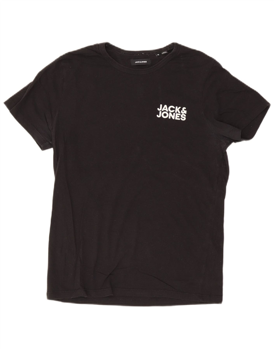 Tricou cu grafic Jack & Jones pentru bărbați Top mediu din bumbac negru
