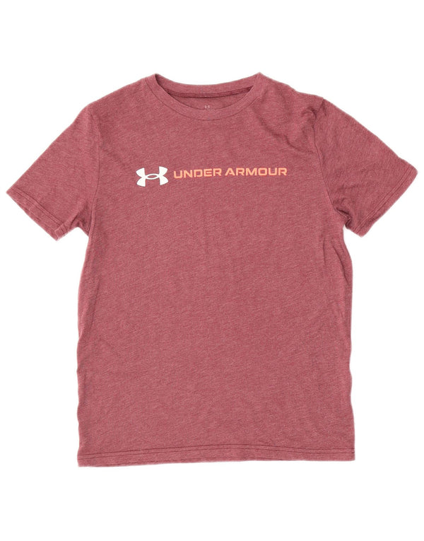 Tricou grafic pentru băieți UNDER ARMOUR Top 9-10 ani Medium Burgundy