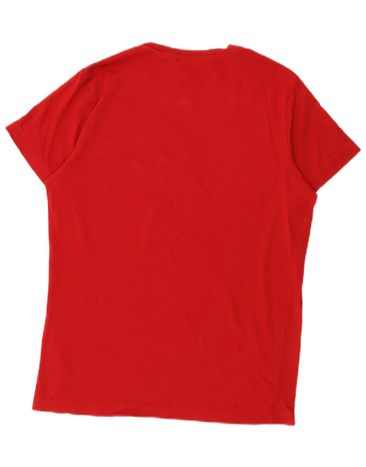 Tricou grafic pentru bărbați Diesel Top din bumbac roșu mediu