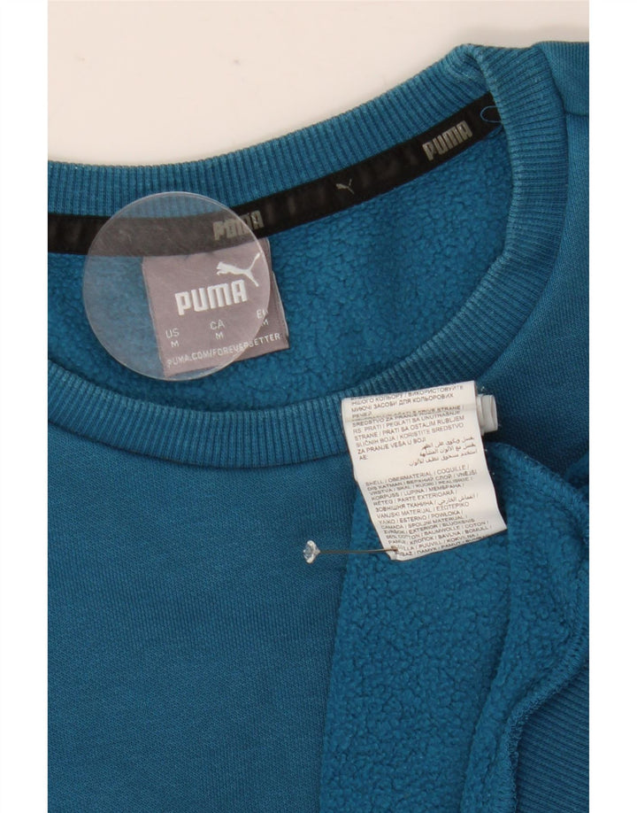 Pulover grafic pentru bărbați Puma, bumbac albastru mediu