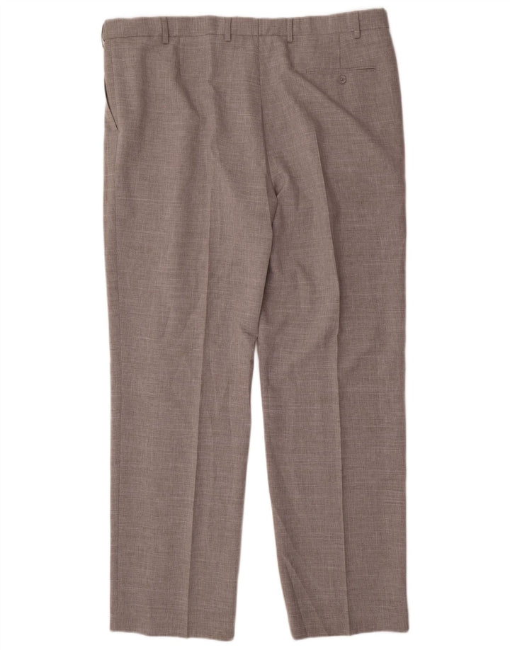 Marks & Spencer Pantaloni drepți pentru bărbați L42 L33 Poliester gri