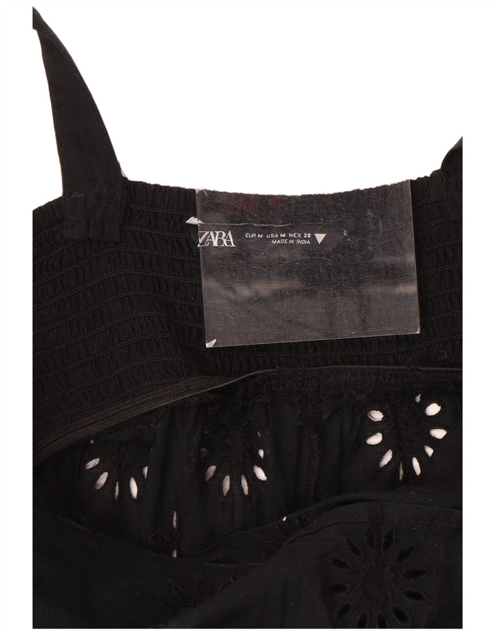 Rochie Maxi fără mâneci pentru femei Zara UK 12 Medium Black
