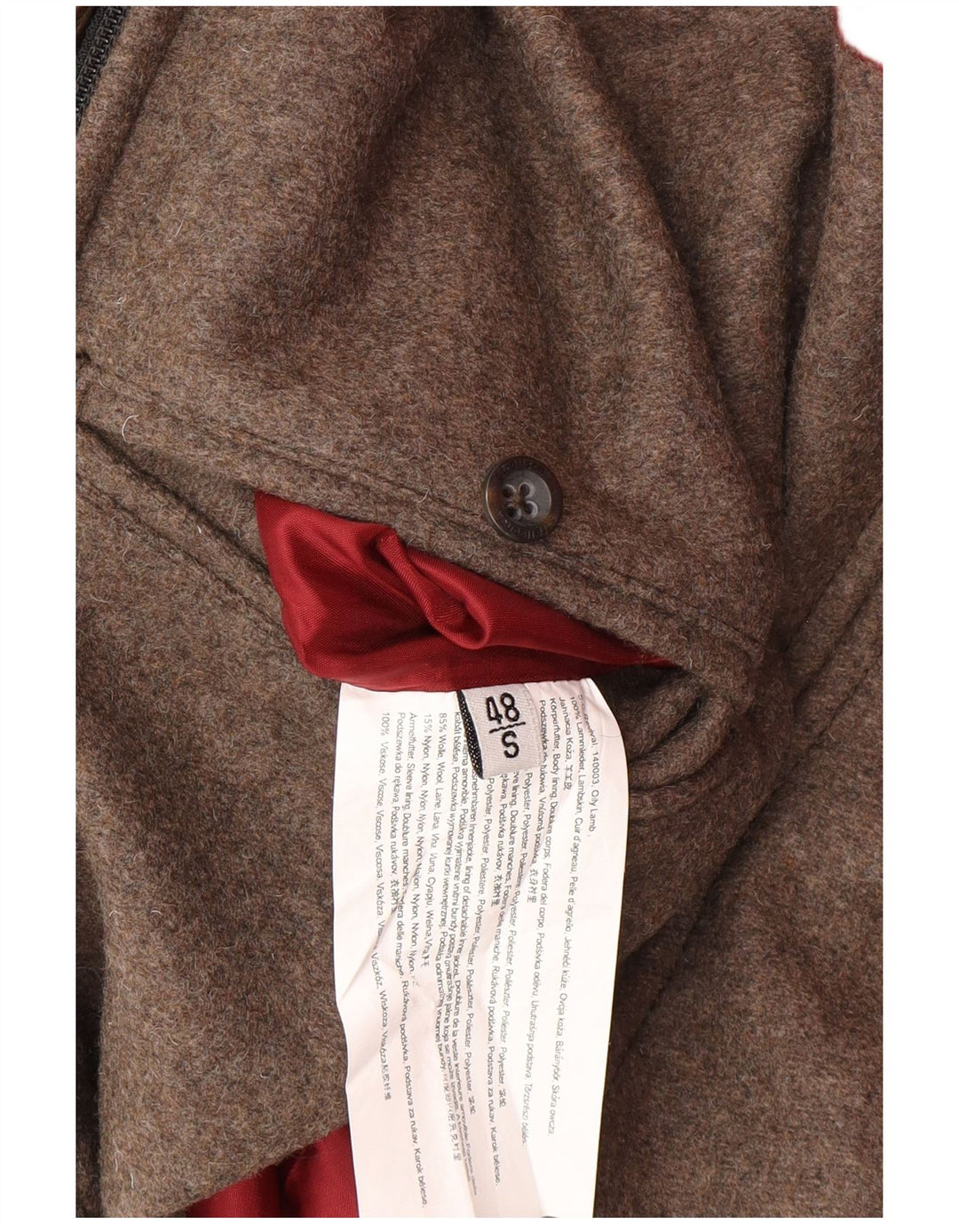 Jachetă din piele pentru bărbați STRELLSON IT 48 din piele maro medie