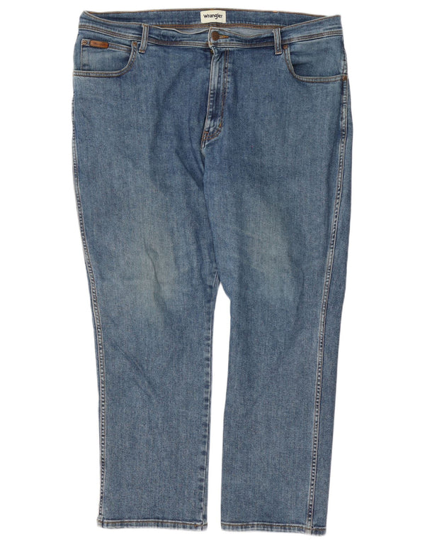 Blugi drepte pentru bărbați Wrangler Texas W42 L30 bumbac albastru