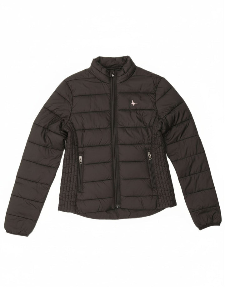 Jack Wills Jachetă căptușită pentru femei UK 8 Small Poliamidă neagră