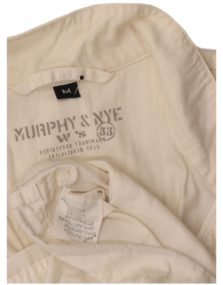 Gilet pentru femei Murphy & Nye UK 14, bumbac alb mediu