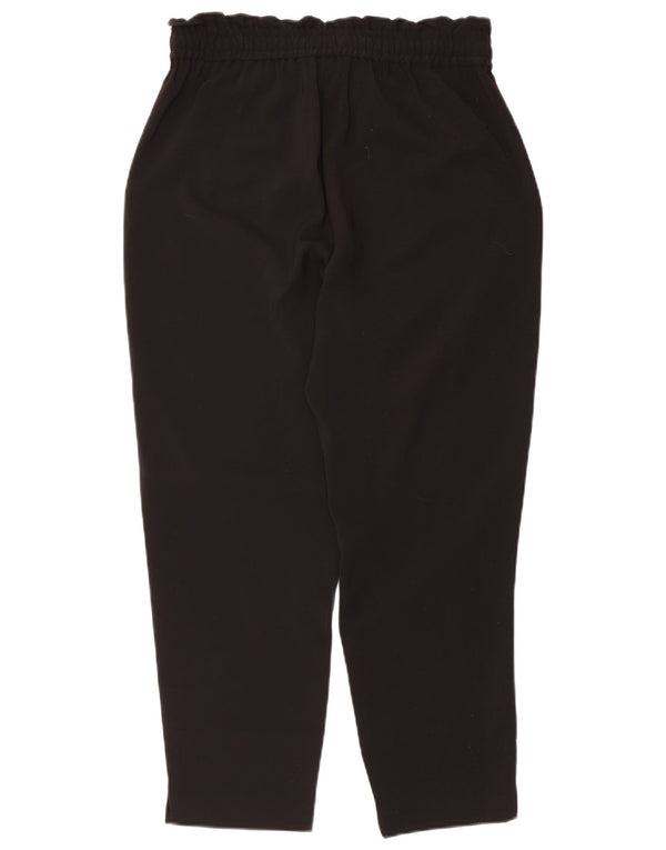 Pantaloni tăiați conici pentru femei Zara Mediu L28 L25 Poliester negru