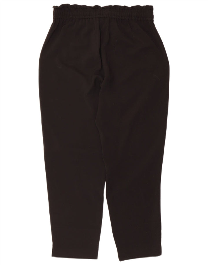 Pantaloni tăiați conici pentru femei Zara Mediu L28 L25 Poliester negru