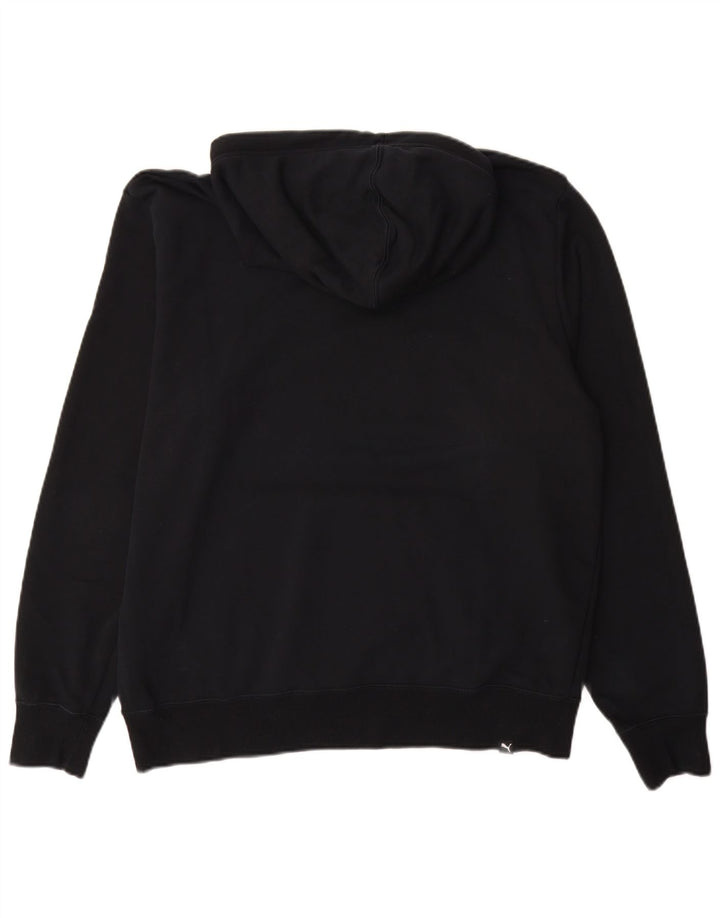 Pulover cu glugă grafic PUMA pentru bărbați, mare, negru, bumbac color bloc